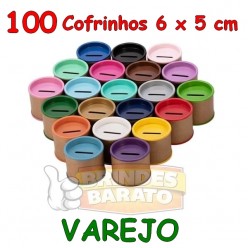 100 Cofrinhos Papelão 6x5 cm - Promoção - R$ 0,67 / und