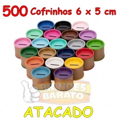 500 Cofrinhos Papelão 6x5 cm - ATACADO - R$ 0,58 / und