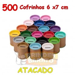 500 Cofrinhos Papelão 6x7 cm - R$ 0,55 / und - ATACADO