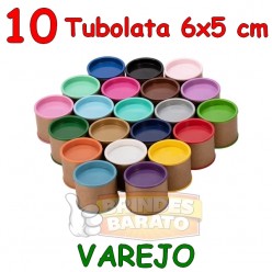 10 Tubolata Tubo Lata 6x5 cm - Promoção - R$ 0,78 / und