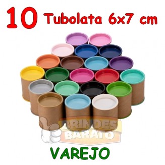 10 Tubolata Tubo Lata 6x7 cm - Promoção - R$ 0,69 / und
