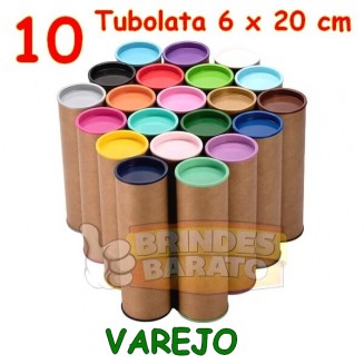 10 Tubolata Tubo Lata 6x20 cm - Promoção - R$ 1,30 / und