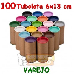 100 Tubolata Tubo Lata 6x13 cm - Promoção - R$ 1,15 / und