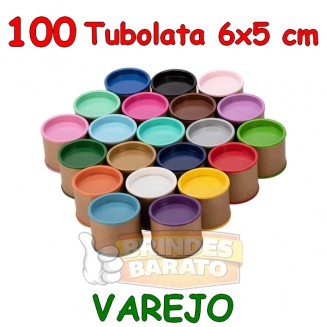 100 Tubolata Tubo Lata 6x5 cm - Promoção - R$ 0,75 / und