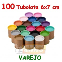 100 Tubolata Tubo Lata 6x7 cm - Promoção - R$ 0,65 / und
