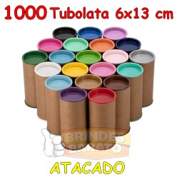 1000 Tubolata Tubo Lata 6x13 cm - ATACADO - R$ 0,99 / und