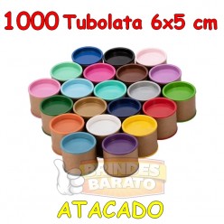 1000 Tubolata Tubo Lata 6x5 cm - ATACADO - R$ 0,60 / und