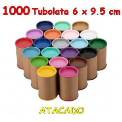 1000 Tubolata Tubo Lata 6x9.5 cm - ATACADO - R$ 0,75 / und