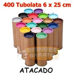 400 Tubolata Tubo Lata 6x25 cm - ATACADO - R$ 1.85 / und