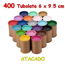 400 Tubolata Tubo Lata 6x9.5 cm - ATACADO - R$ 0,83 / Und