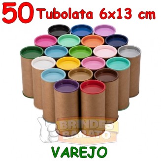 50 Tubolata Tubo Lata 6x13 cm - Promoção - R$ 1,20 / und