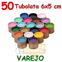 50 Tubolata Tubo Lata 6x5 cm - Promoção - R$ 0,78 / und