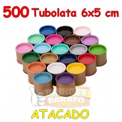 500 Tubolata Tubo Lata 6x5 cm - ATACADO - R$ 0,63 / und