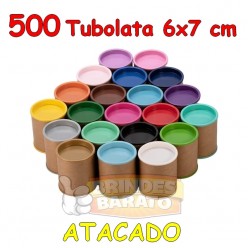 500 Tubolata Tubo Lata 6x7 cm - ATACADO - R$ 0,63 / und