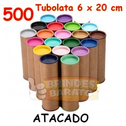 500 Tubolata Tubo Lata 6x20 cm - ATACADO - R$ 1,20 / und
